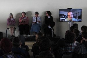 Academy teaching veteran Jane Grant, founders Lucille Joy and Dianne Grinnell, and alums Emily Todd '85 and David Riis '86 shared stories of the writing of the Honor Code in recognition of its 30th anniversary. 