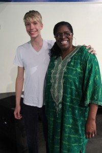 Allen Gabriel '16 with family friend Dr. Kathy Bullock. Photo by Christina Gabriel.