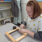 Studio Block Close Ups, Week of October 29 Frame Loom Weaving 2